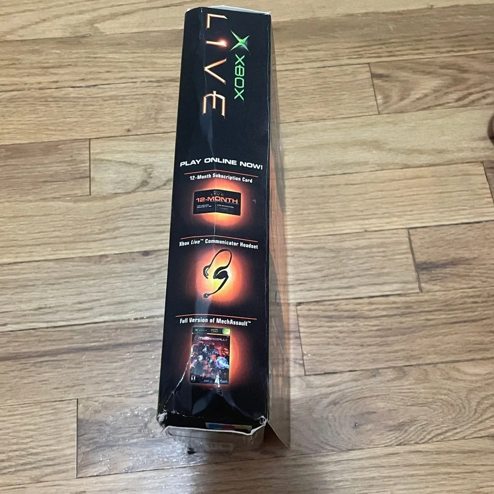 Rare VTG Microsoft Xbox Live Starter Kit Original Xbox MechAssault Headset NIB